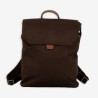 Jump - Sac à dos à rabat moyen Uppsala chocolat